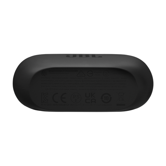 JBL Wave Buds 2 - Black - True Wireless Noise Cancelling Earbuds - Bottom